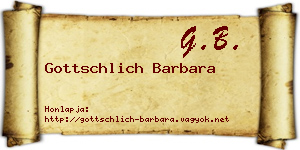 Gottschlich Barbara névjegykártya