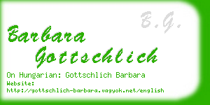barbara gottschlich business card
